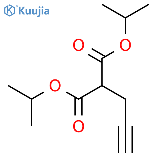 Propanedioic acid, 2-(2-propyn-1-yl)-, 1,3-bis(1-methylethyl) ester structure