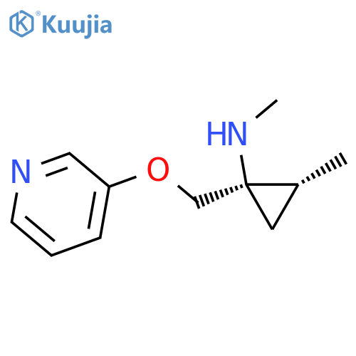 (1R,2R)-N,2-Dimethyl-1-{[(pyridin-3-yl)oxy]methyl}cyclopropan-1-amine structure