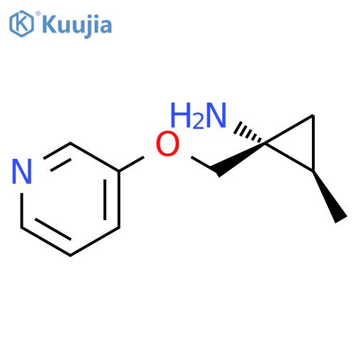 Cyclopropanamine, 2-methyl-1-[(3-pyridinyloxy)methyl]-, (1R,2R)-rel- structure