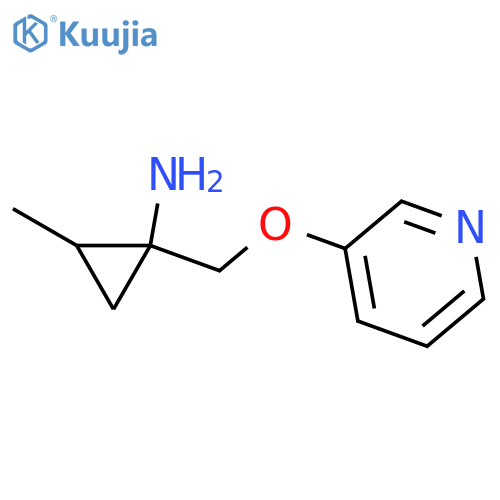 Cyclopropanamine, 2-methyl-1-[(3-pyridinyloxy)methyl]-, (1S,2S)- structure
