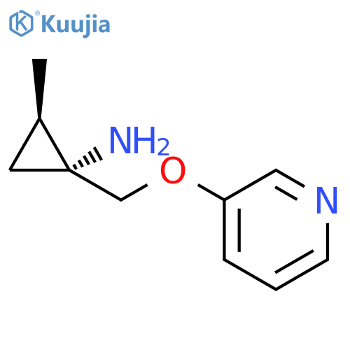 Cyclopropanamine, 2-methyl-1-[(3-pyridinyloxy)methyl]-, (1R,2R)- structure