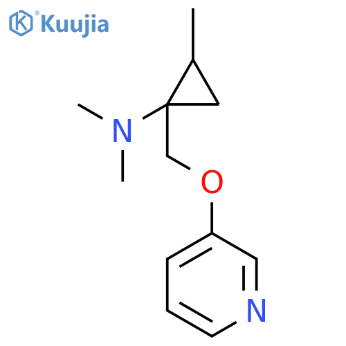 Cyclopropanamine, N,N,2-trimethyl-1-[(3-pyridinyloxy)methyl]-, (1S,2S)- structure