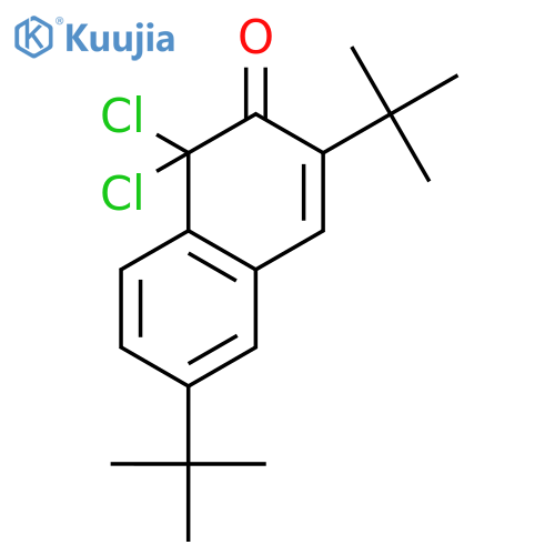 2(1H)-Naphthalenone, 1,1-dichloro-3,6-bis(1,1-dimethylethyl)- structure