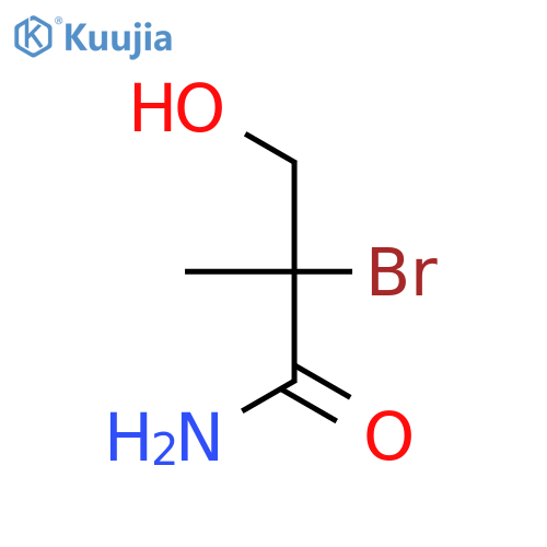 Propanamide, 2-bromo-3-hydroxy-2-methyl- structure