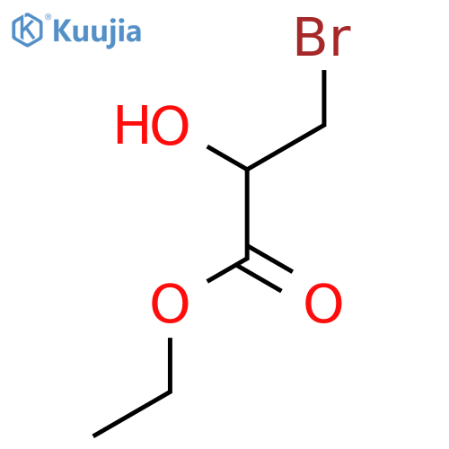 ethyl 3-bromo-2-hydroxypropanoate structure