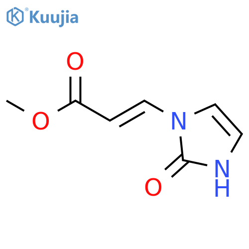 2-Propenoic acid, 3-(2,3-dihydro-2-oxo-1H-imidazol-1-yl)-, methyl ester structure