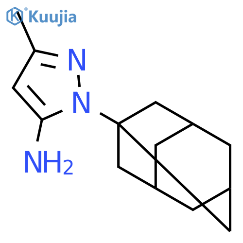 1H-Pyrazol-5-amine, 3-methyl-1-tricyclo[3.3.1.13,7]dec-1-yl- structure