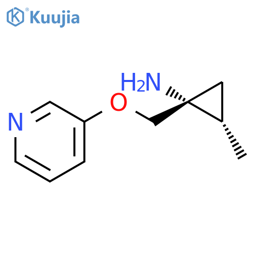 Cyclopropanamine, 2-methyl-1-[(3-pyridinyloxy)methyl]-, (1R,2S)-rel- structure