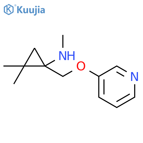 Cyclopropanamine, N,2,2-trimethyl-1-[(3-pyridinyloxy)methyl]- structure