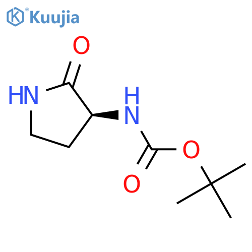 tert-butyl N-[(3S)-2-oxopyrrolidin-3-yl]carbamate structure