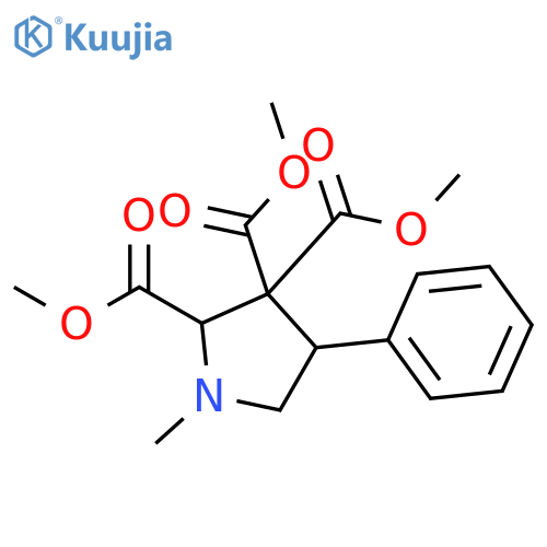 2,3,3-Pyrrolidinetricarboxylic acid, 1-methyl-4-phenyl-, trimethyl ester structure
