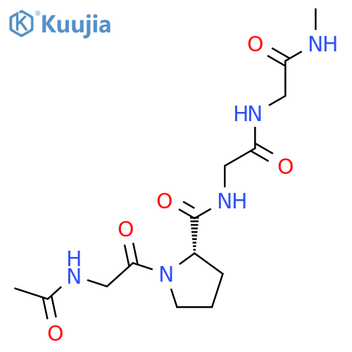 Glycinamide, N-acetylglycyl-L-prolylglycyl-N-methyl- structure