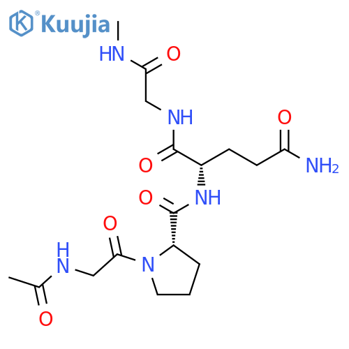 Glycinamide, N-acetylglycyl-L-prolyl-L-glutaminyl-N-methyl- structure