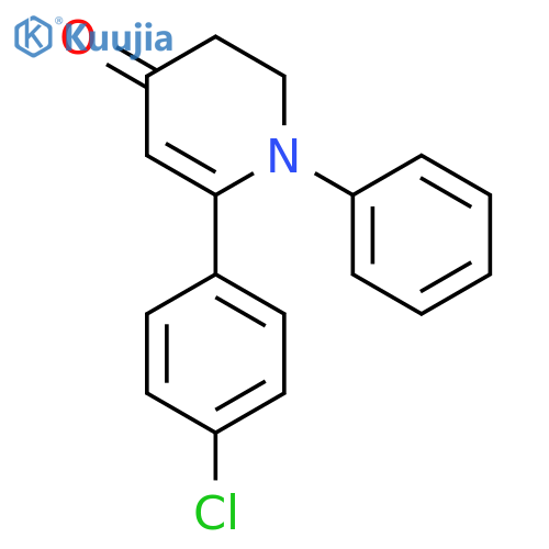 4(1H)-Pyridinone, 6-(4-chlorophenyl)-2,3-dihydro-1-phenyl- structure