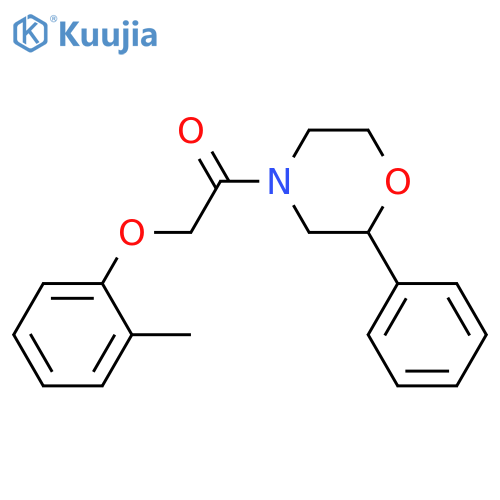 2-(2-methylphenoxy)-1-(2-phenylmorpholin-4-yl)ethan-1-one structure
