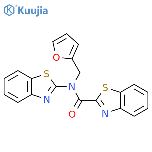 N-(1,3-benzothiazol-2-yl)-N-(furan-2-yl)methyl-1,3-benzothiazole-2-carboxamide structure