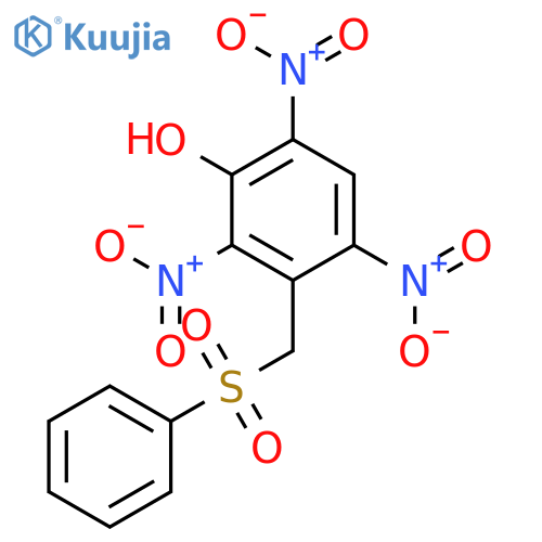 Phenol, 2,4,6-trinitro-3-[(phenylsulfonyl)methyl]- structure