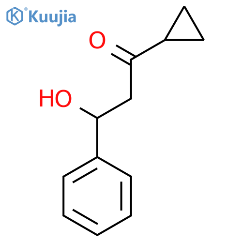 1-Propanone, 1-cyclopropyl-3-hydroxy-3-phenyl- structure