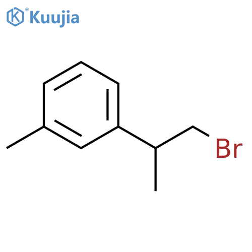 Benzene, 1-(2-bromo-1-methylethyl)-3-methyl- structure