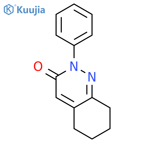 3(2H)-Cinnolinone, 5,6,7,8-tetrahydro-2-phenyl- structure