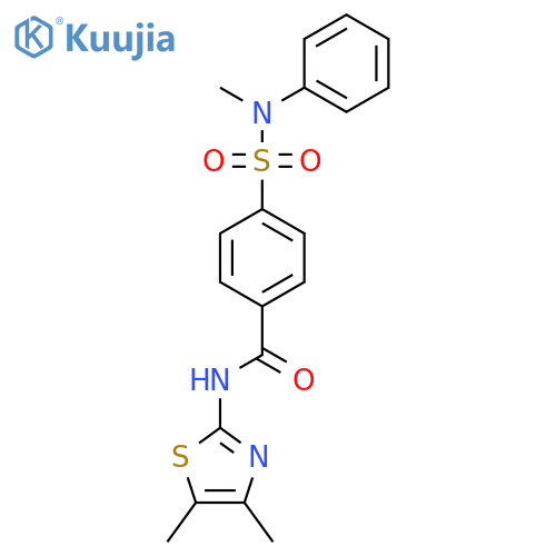 N-(4,5-dimethyl-1,3-thiazol-2-yl)-4-methyl(phenyl)sulfamoylbenzamide structure