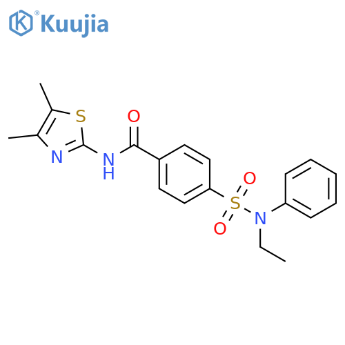 N-(4,5-dimethyl-1,3-thiazol-2-yl)-4-ethyl(phenyl)sulfamoylbenzamide structure