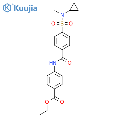 ethyl 4-{4-cyclopropyl(methyl)sulfamoylbenzamido}benzoate structure