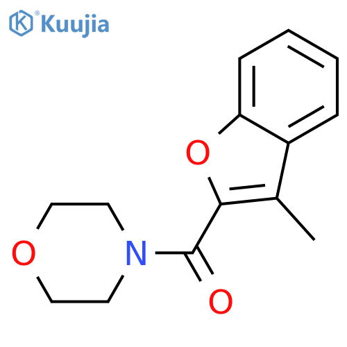 (3-Methylbenzofuran-2-yl)(morpholino)methanone structure