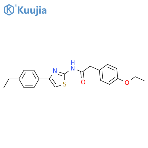 2-(4-ethoxyphenyl)-N-4-(4-ethylphenyl)-1,3-thiazol-2-ylacetamide structure