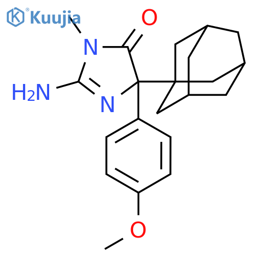 5-Adamantan-1-yl-2-amino-5-(4-methoxy-phenyl)-3,5-dihydro-imidazol-4-one structure