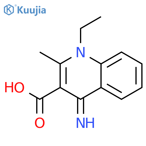 3-Quinolinecarboxylic acid, 1-ethyl-1,4-dihydro-4-imino-2-methyl- structure