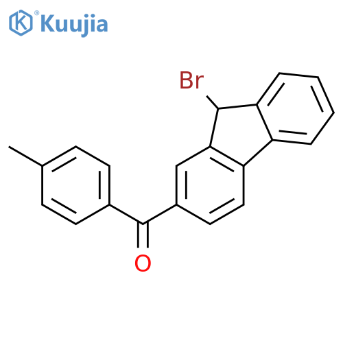 Methanone, (9-bromo-9H-fluoren-2-yl)(4-methylphenyl)- structure