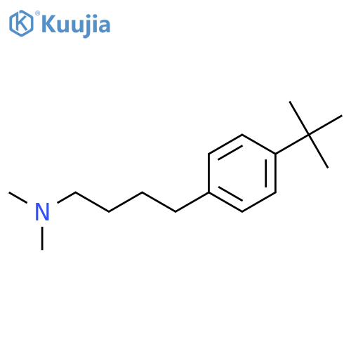Benzenebutanamine, 4-(1,1-dimethylethyl)-N,N-dimethyl- structure