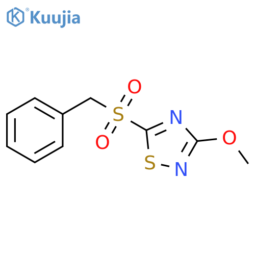 1,2,4-Thiadiazole, 3-methoxy-5-[(phenylmethyl)sulfonyl]- structure