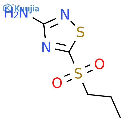 1,2,4-Thiadiazol-3-amine, 5-(propylsulfonyl)- structure
