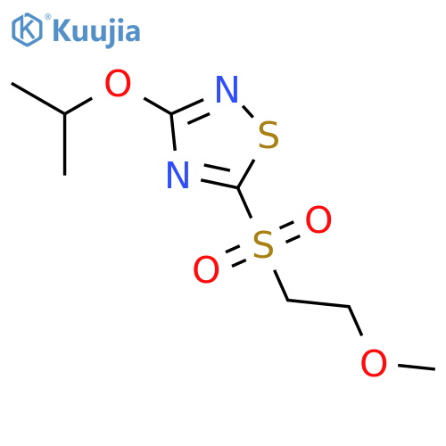 1,2,4-Thiadiazole, 5-[(2-methoxyethyl)sulfonyl]-3-(1-methylethoxy)- structure