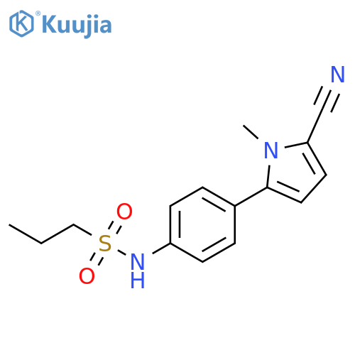 1-Propanesulfonamide, N-[4-(5-cyano-1-methyl-1H-pyrrol-2-yl)phenyl]- structure