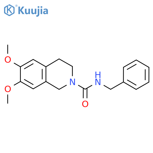 N-Benzyl-6,7-dimethoxy-3,4-dihydro-1H-isoquinoline-2-carboxamide structure