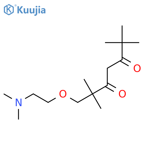 3,5-Heptanedione, 1-[2-(dimethylamino)ethoxy]-2,2,6,6-tetramethyl- structure