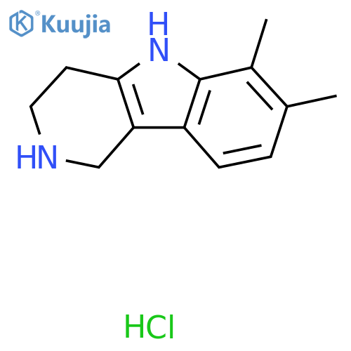 6,7-Dimethyl-2,3,4,5-tetrahydro-1H-pyrido[4,3-b]indole hydrochloride structure