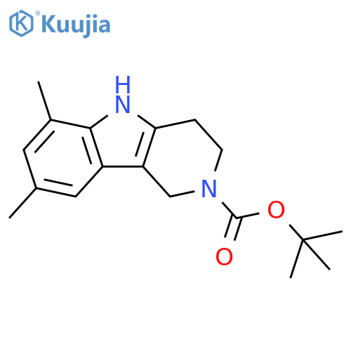 2H-Pyrido[4,3-b]indole-2-carboxylic acid, 1,3,4,5-tetrahydro-6,8-dimethyl-, 1,1-dimethylethyl ester structure
