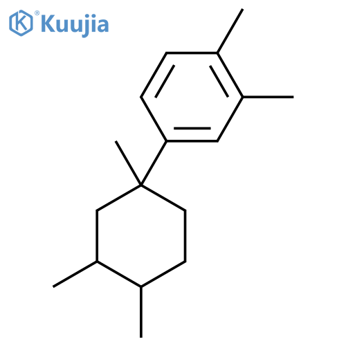 1,2-Dimethyl-4-(1,3,4-trimethylcyclohexyl)benzene structure