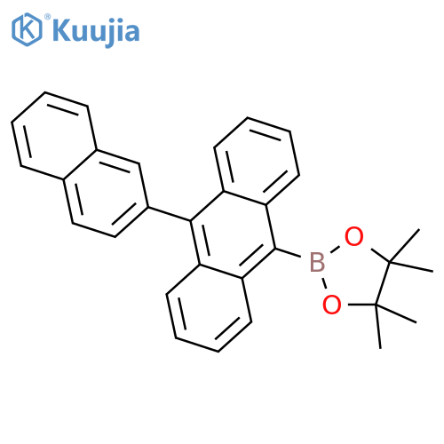 4,4,5,5-Tetramethyl-2-(10-(naphthalen-2-yl)anthracen-9-yl)-1,3,2-dioxaborolane structure