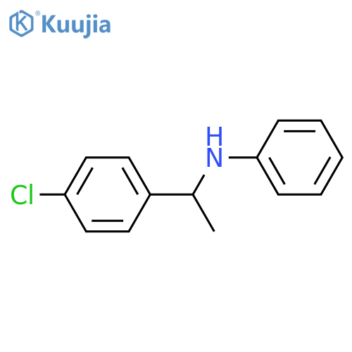 N-1-(4-Chlorophenyl)ethylaniline structure