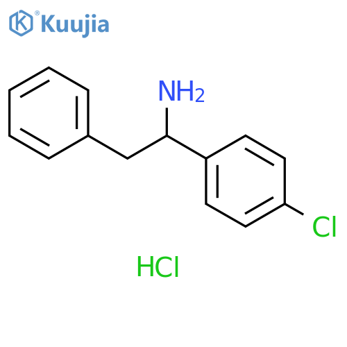 1-(4-chlorophenyl)-2-phenylethan-1-amine hydrochloride structure