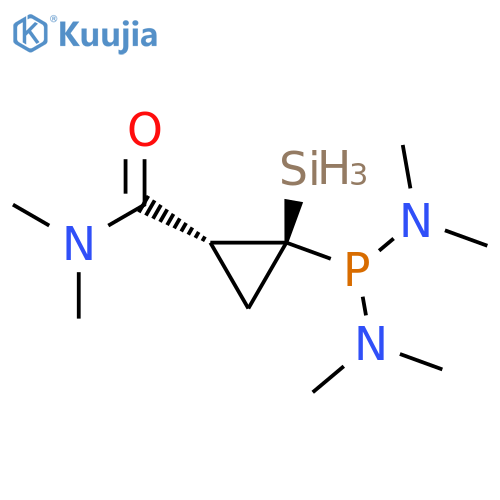 Cyclopropanecarboxamide, 2-[bis(dimethylamino)phosphino]-N,N-dimethyl-2-silyl-, (1R,2R)-rel- structure