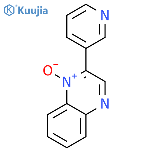 Quinoxaline, 2-(3-pyridinyl)-, 1-oxide structure