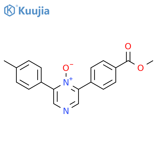 Benzoic acid, 4-[6-(4-methylphenyl)-1-oxido-2-pyrazinyl]-, methyl ester structure
