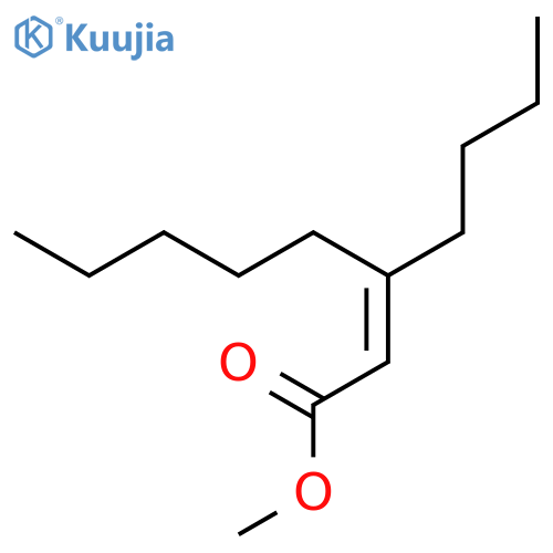 2-Octenoic acid, 3-butyl-, methyl ester structure
