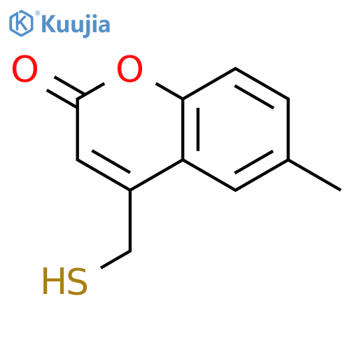 2H-1-Benzopyran-2-one, 4-(mercaptomethyl)-6-methyl- structure